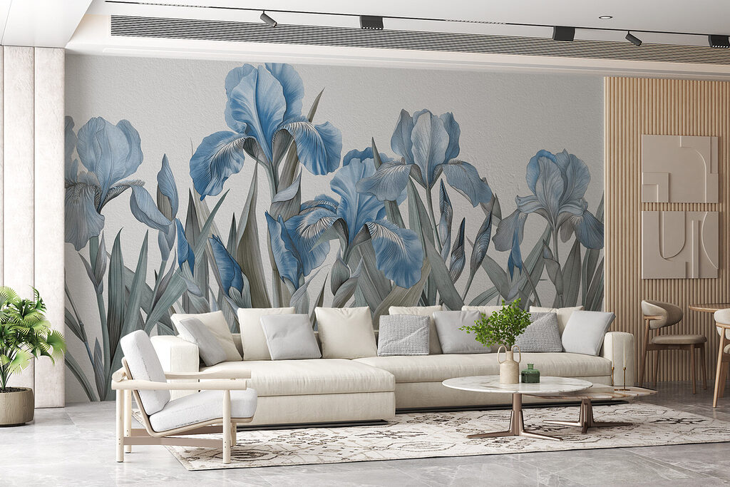 Iris su steli sottili — ambiente 1