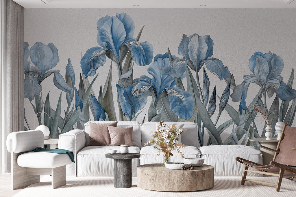 Iris su steli sottili — ambiente 3