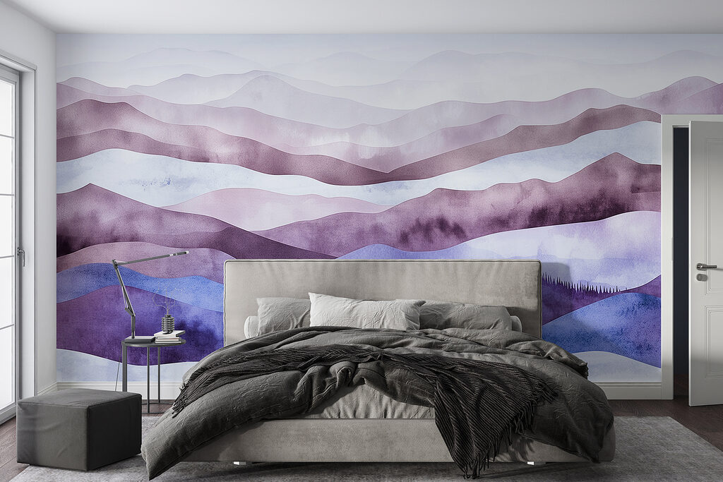 Colline ondulate ad acquerello — ambiente 1