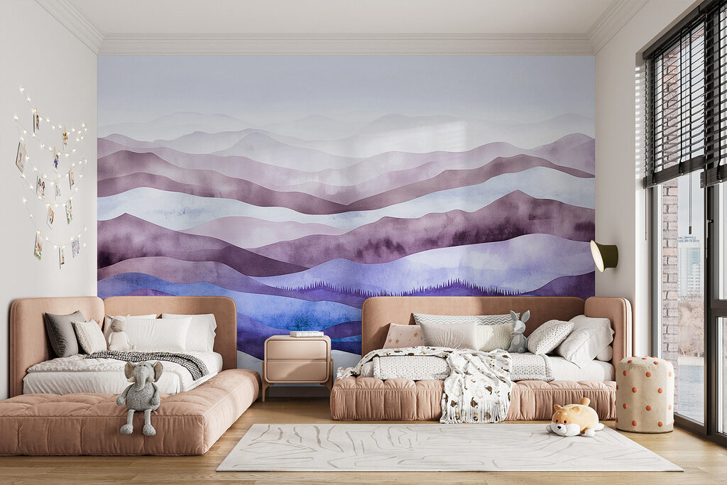 Colline ondulate ad acquerello — ambiente 5