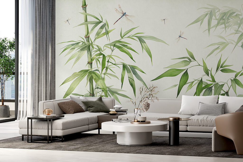Insetti tra bambù verde — ambiente 1