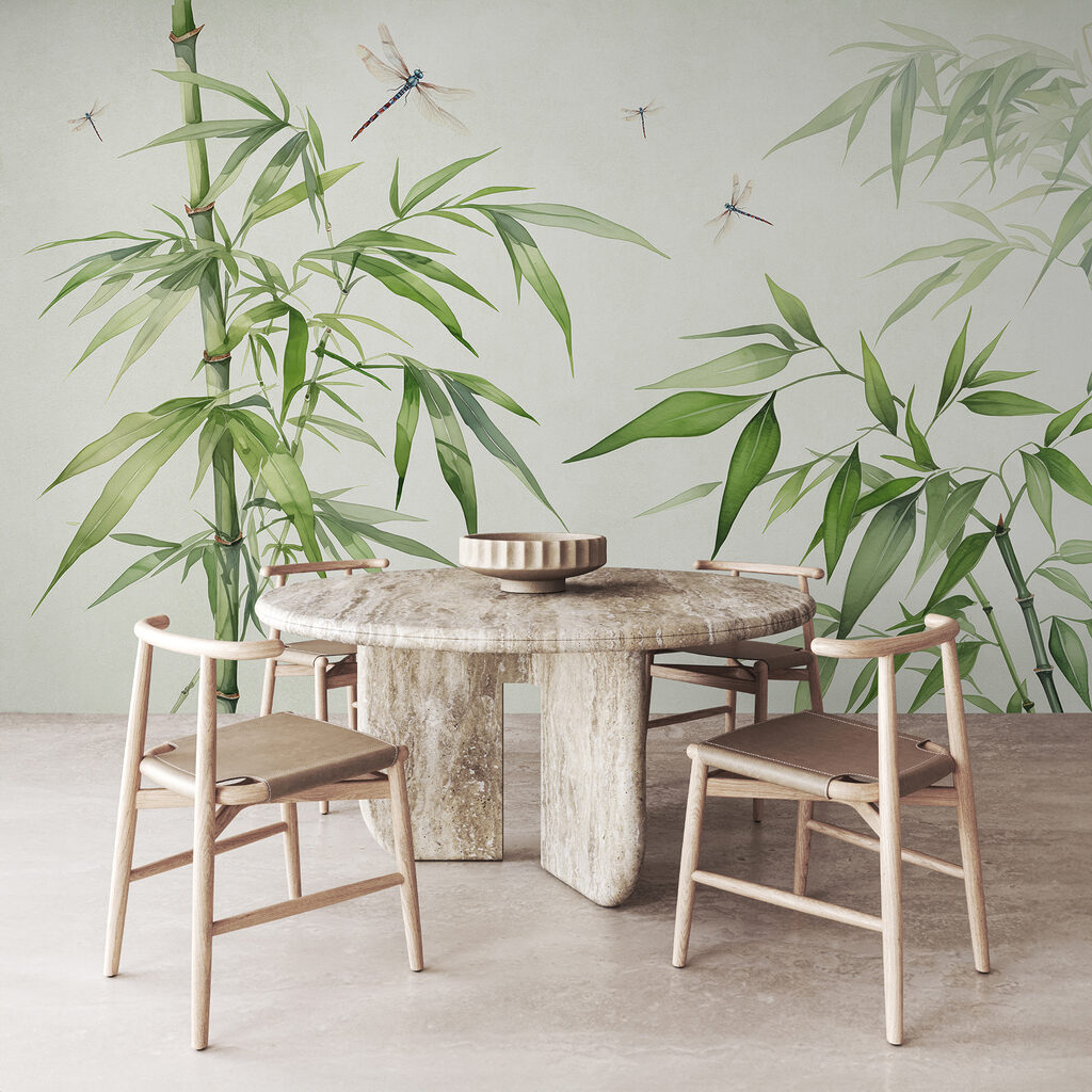 Insetti tra bambù verde — ambiente 2