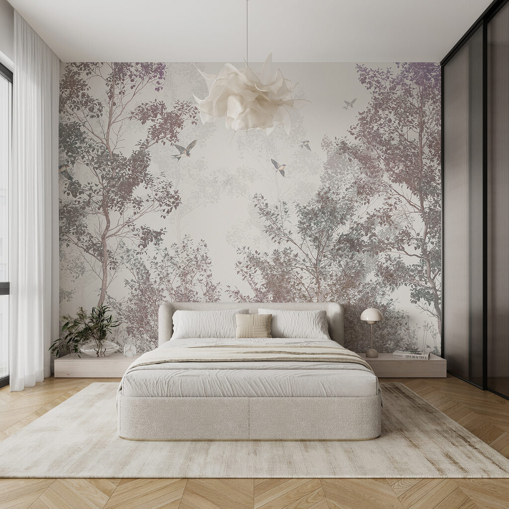 Uccelli sopra gli alberi — ambiente 2