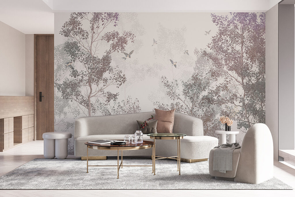 Uccelli sopra gli alberi — ambiente 3