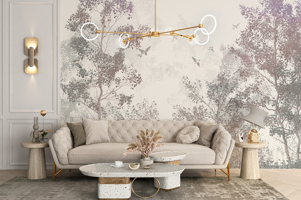 Uccelli sopra gli alberi — ambiente 4