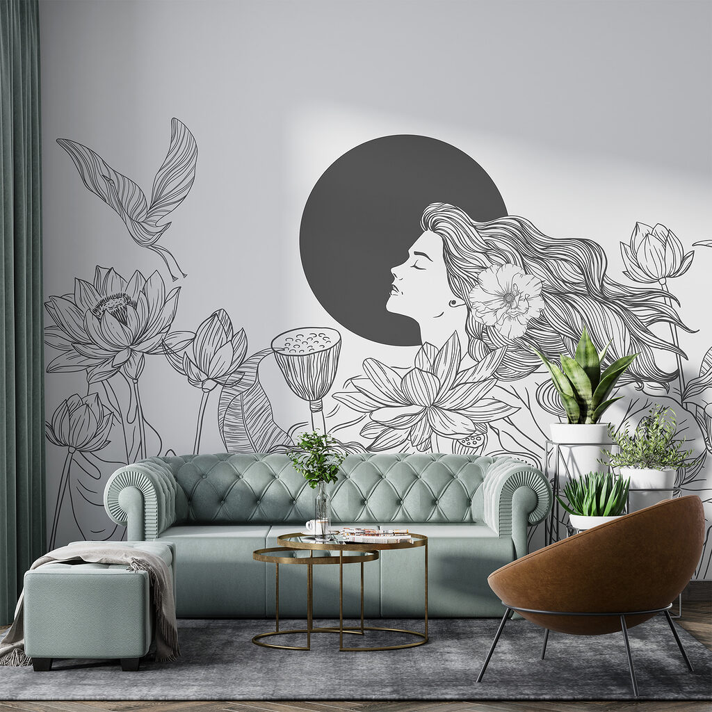 Linee nere e uccelli — ambiente 3