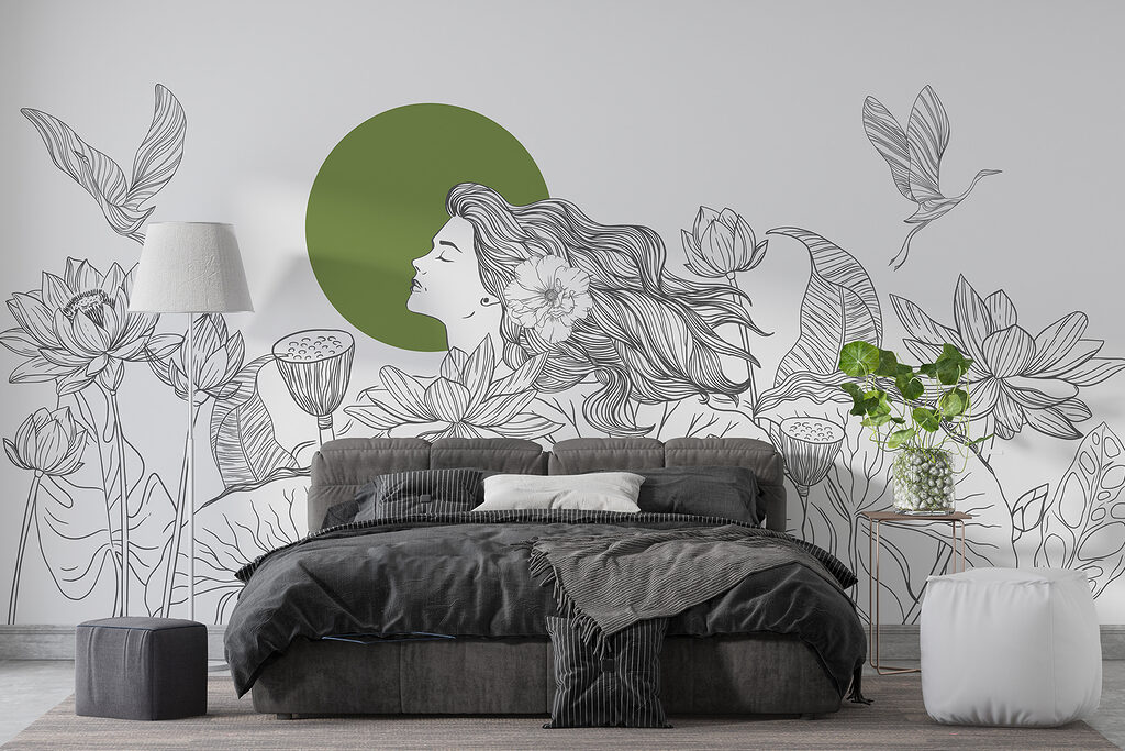 Linee nere e uccelli — ambiente 1