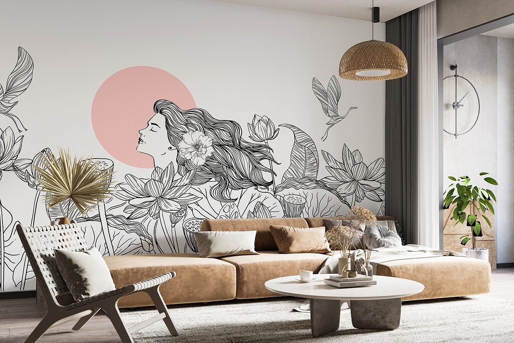 Linee nere e uccelli — ambiente 1