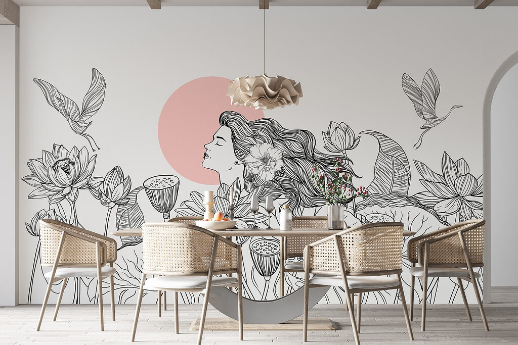 Linee nere e uccelli — ambiente 3