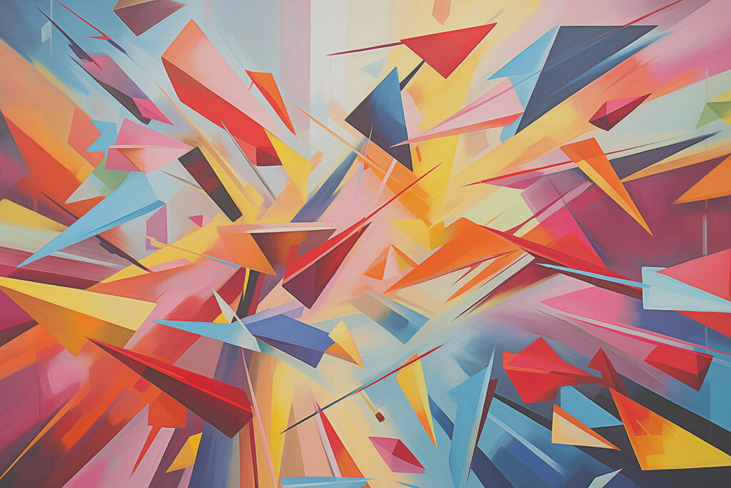 Triangoli in movimento — design completo