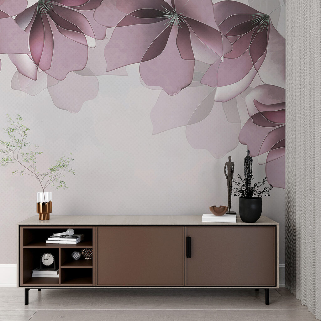 Foglie viola in alto — ambiente 2