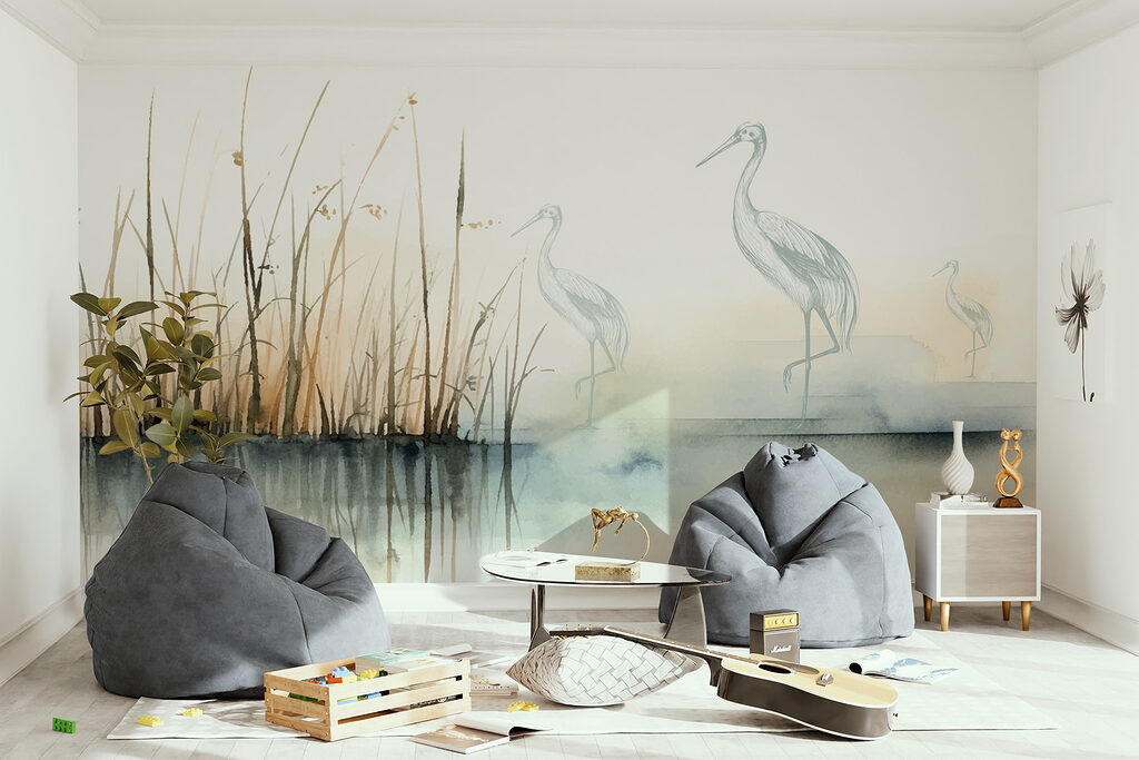 Aironi tra le canne — ambiente 1