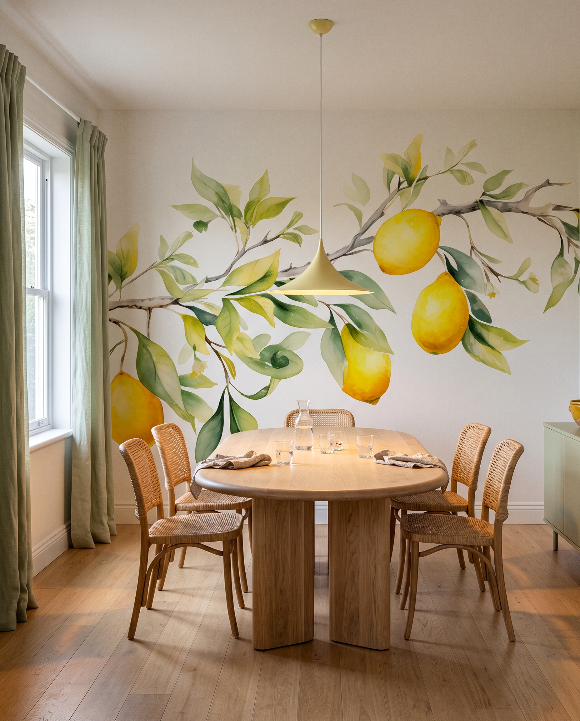 Ramo di limoni in un ambiente