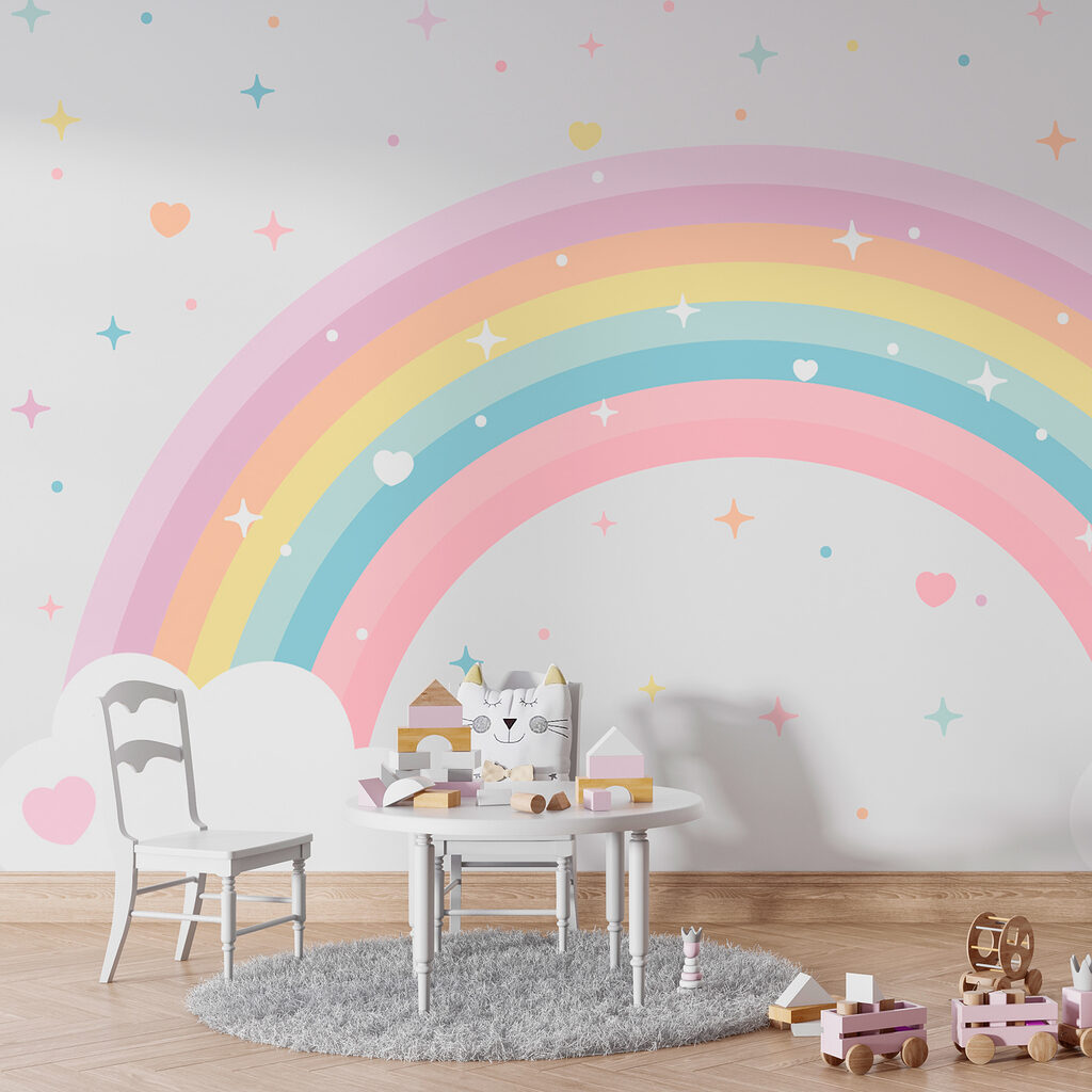 Cuoricini e stelline in un ambiente