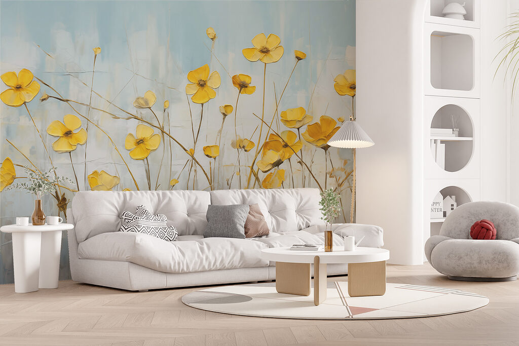 Fiori gialli su steli — ambiente 2