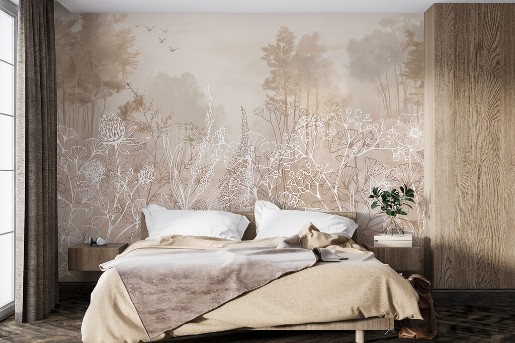Fiori bianchi sul bosco — ambiente 1