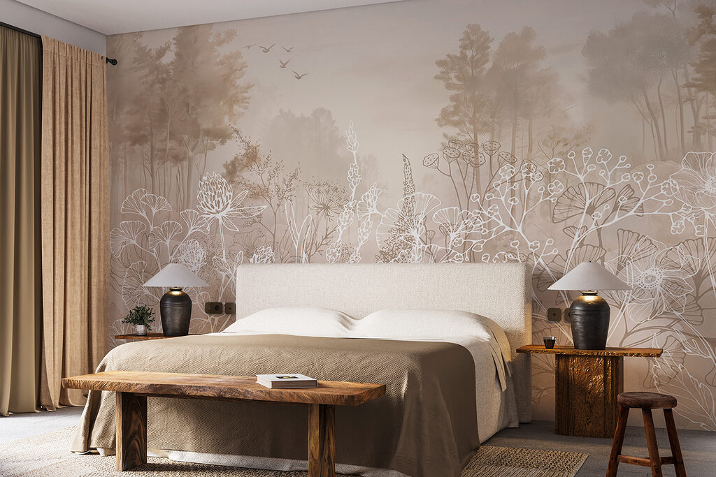 Fiori bianchi sul bosco — ambiente 2