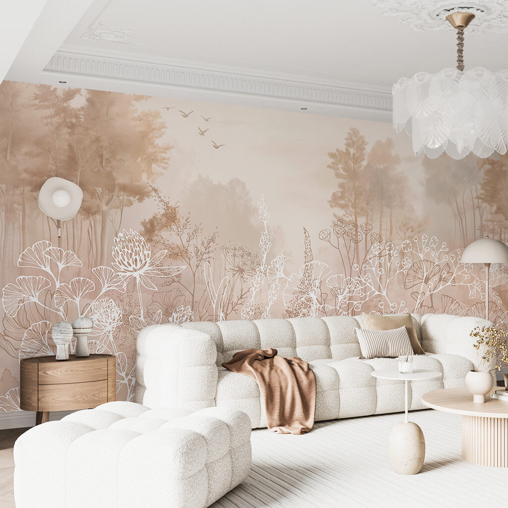 Fiori bianchi sul bosco — ambiente 3