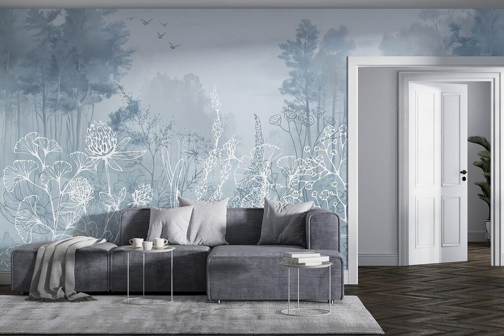 Fiori bianchi sul bosco — ambiente 2