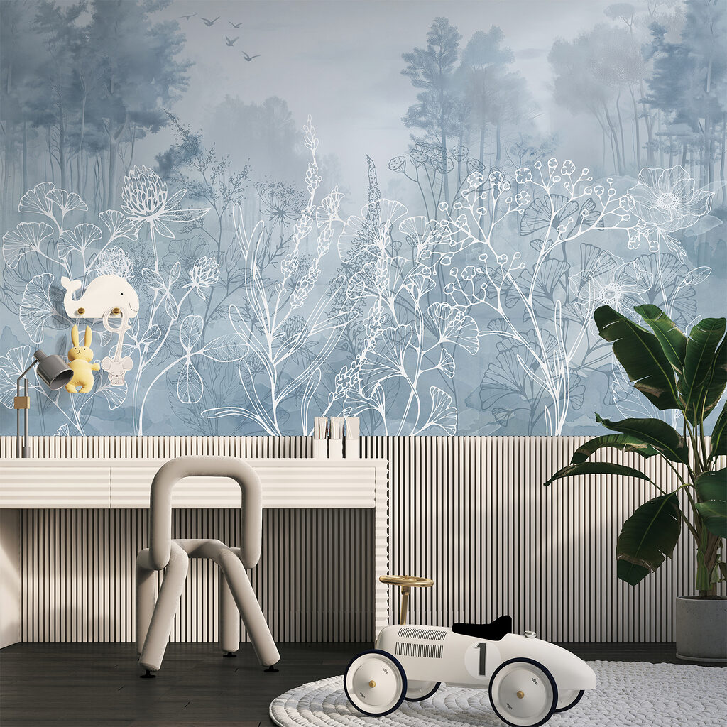 Fiori bianchi sul bosco — ambiente 4