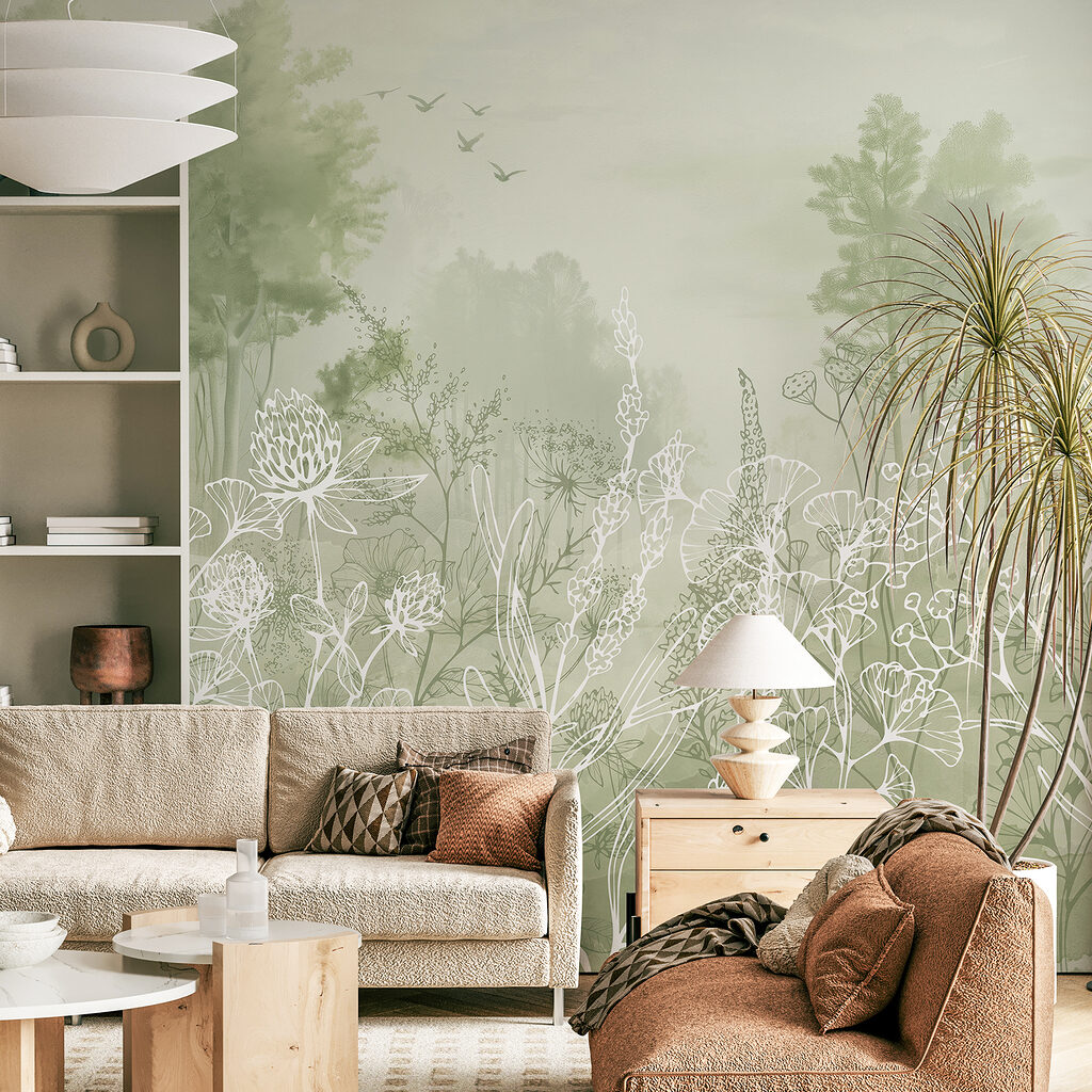 Fiori bianchi sul bosco — ambiente 2