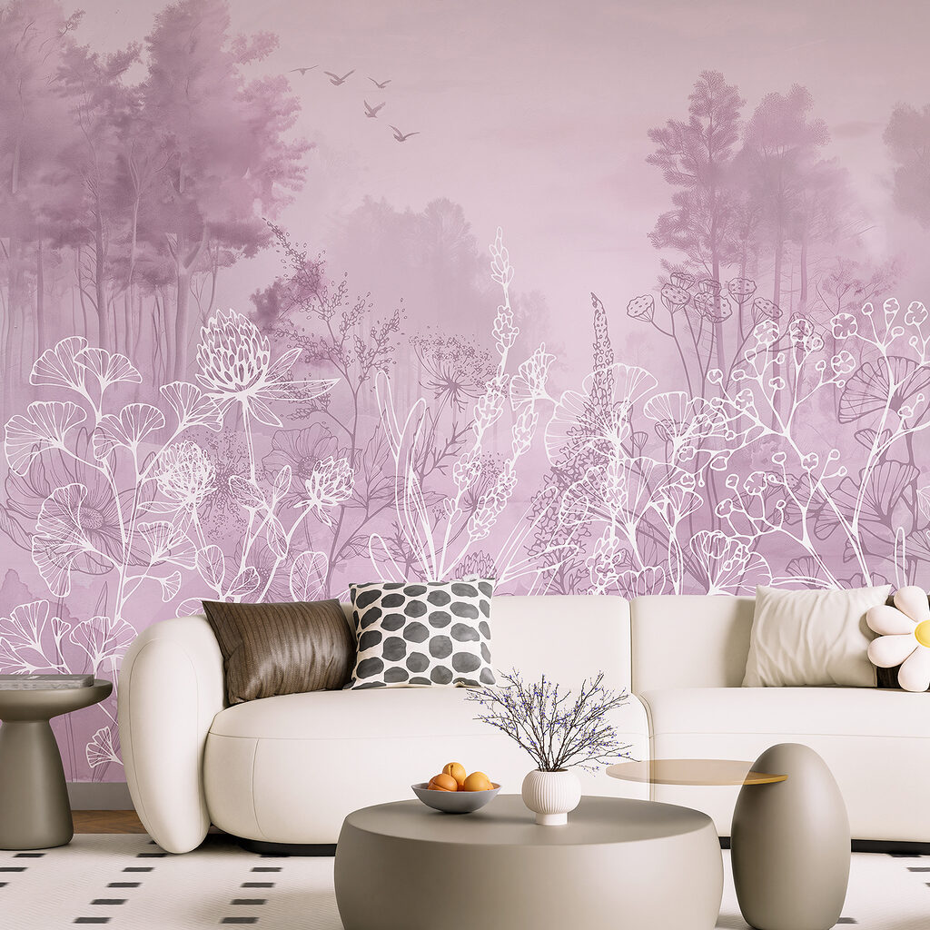 Fiori bianchi sul bosco — ambiente 3