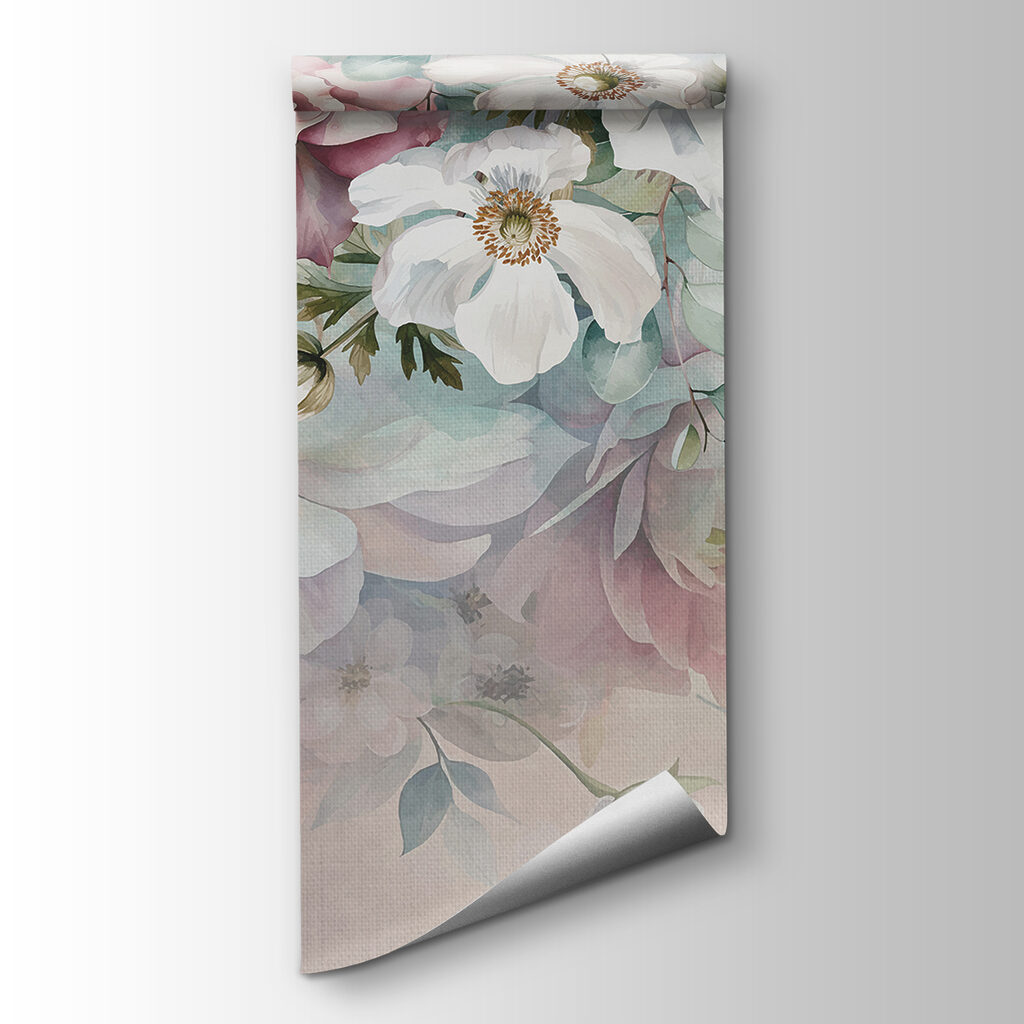 Fiori sospesi su pastello — vista del prodotto