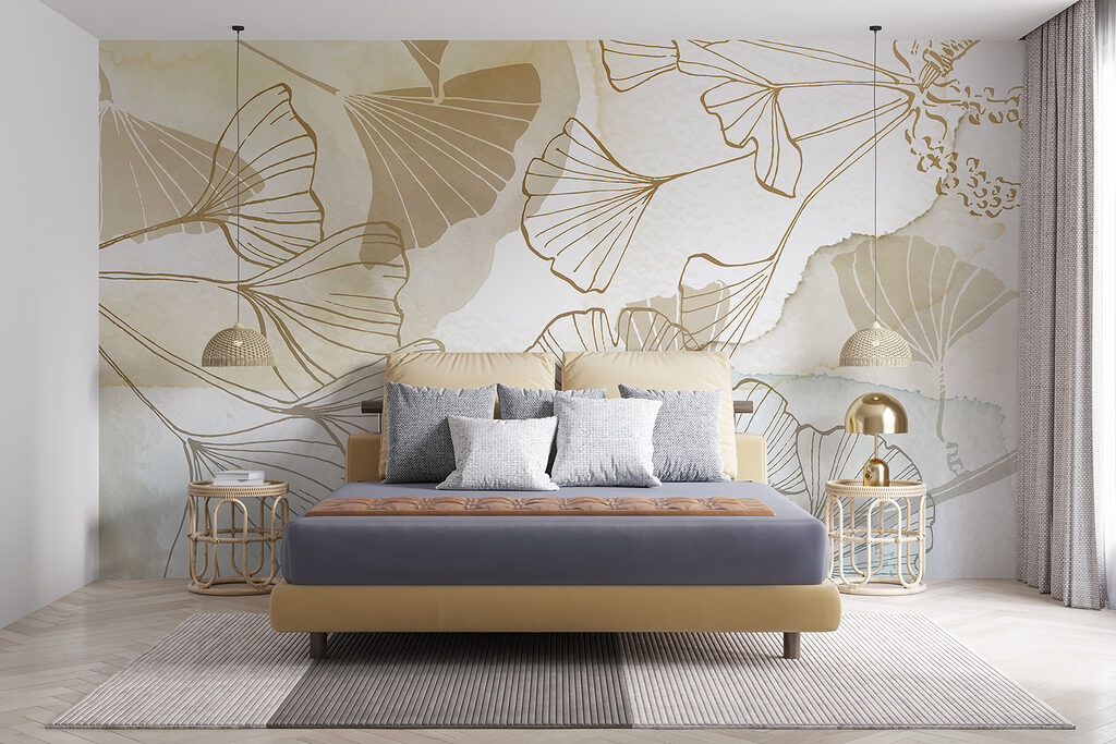 Ginkgo a contorno dorato — ambiente 2
