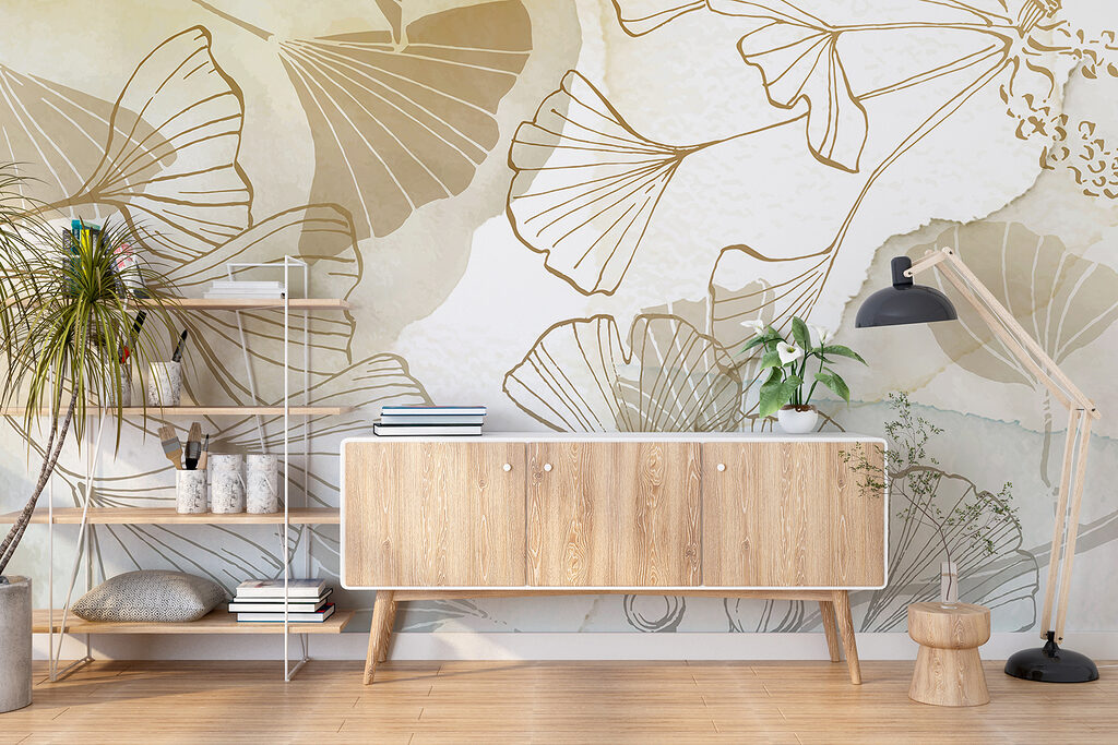 Ginkgo a contorno dorato — ambiente 4