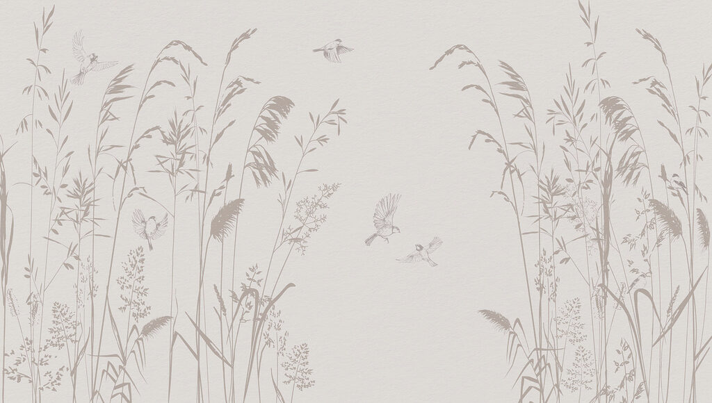 Uccelli tra le erbe — design completo