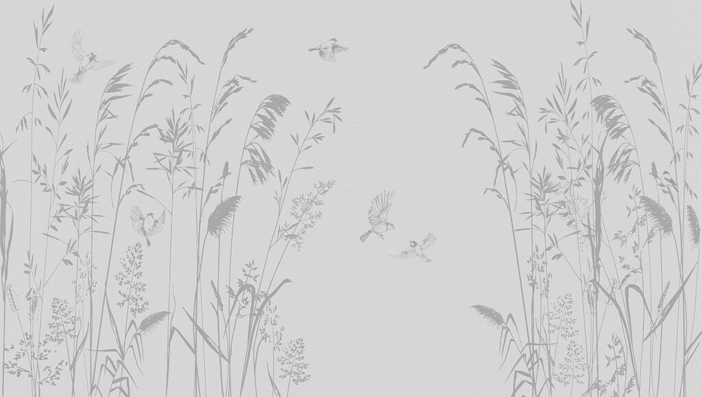 Uccelli tra le erbe — design completo
