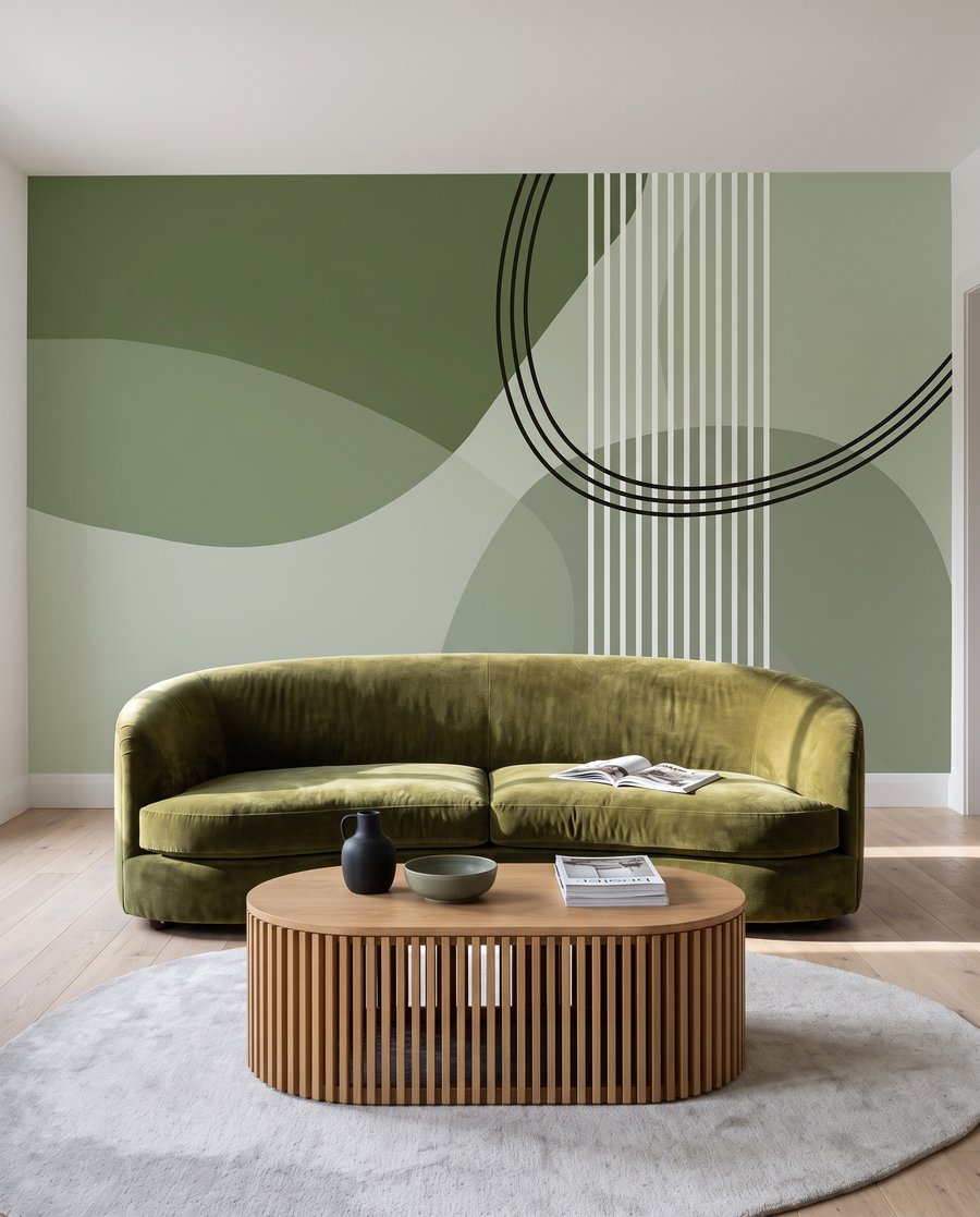 Forme curve con linee — ambiente 3