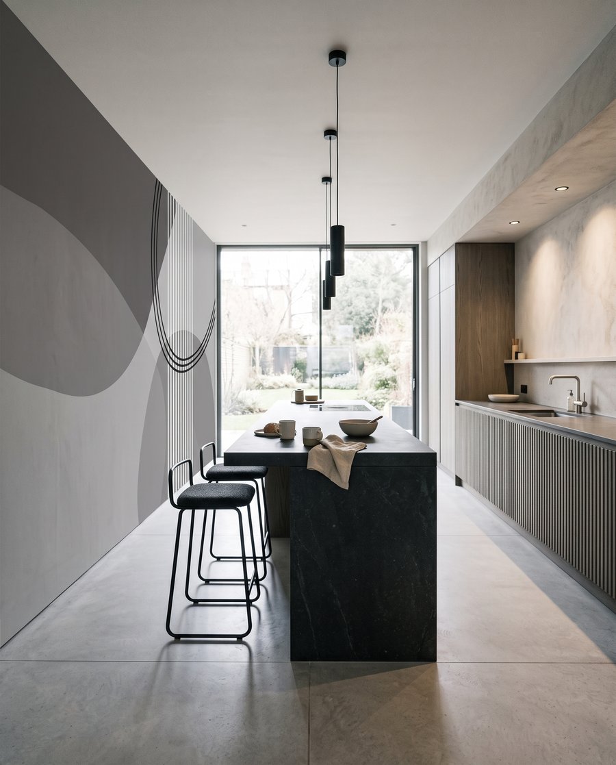 Forme curve con linee — ambiente 4