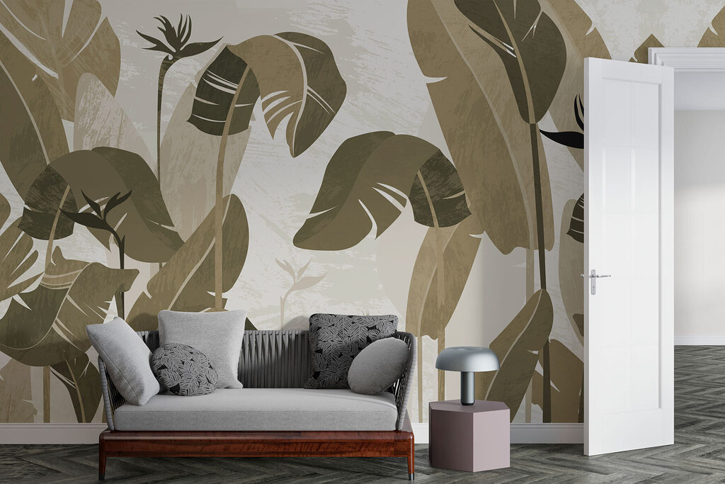 Foglie tropicali grafiche — ambiente 3