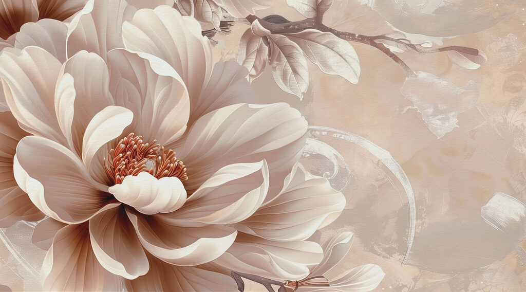 Fiore color crema — design completo