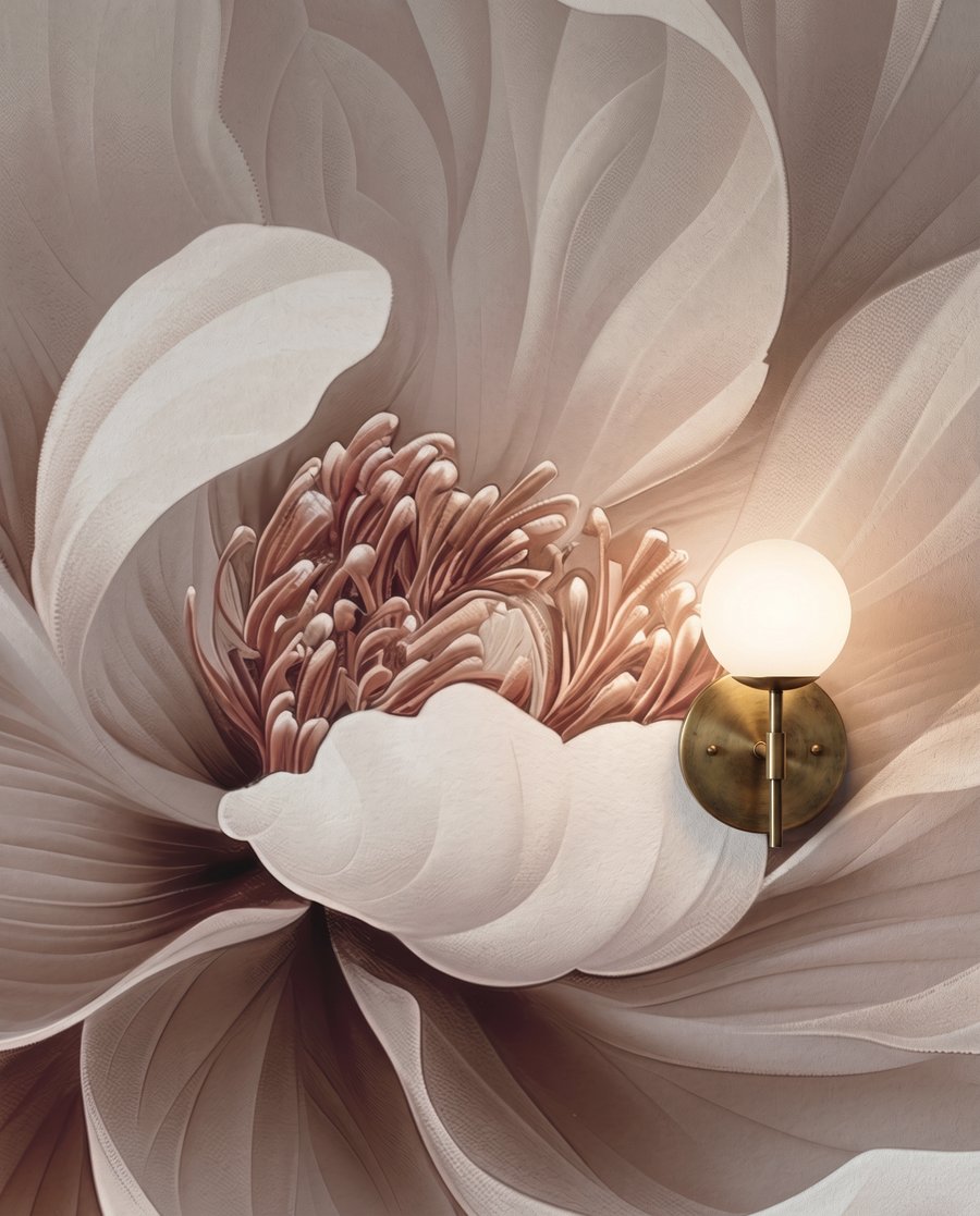 Fiore color crema — dettaglio