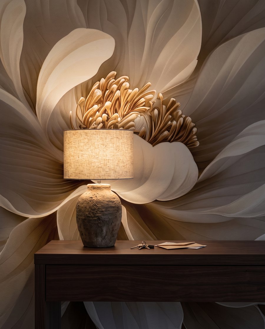 Fiore color crema — dettaglio