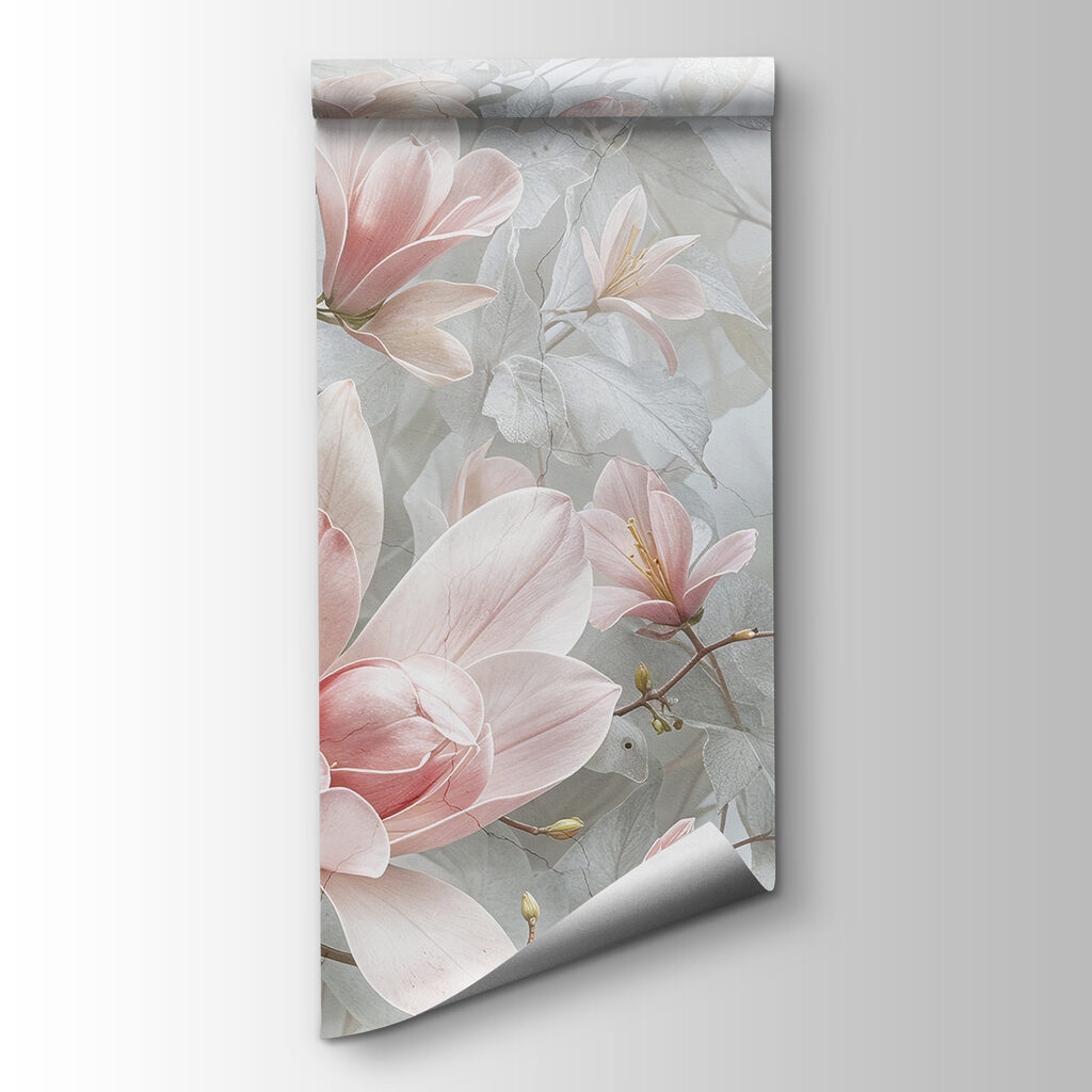 Fioritura rosa su grigio-azzurro — vista del prodotto