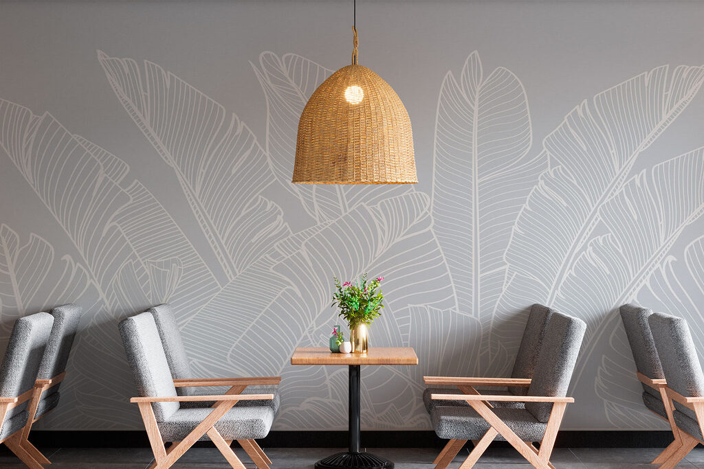 Foglie bianche tropicali — ambiente 1