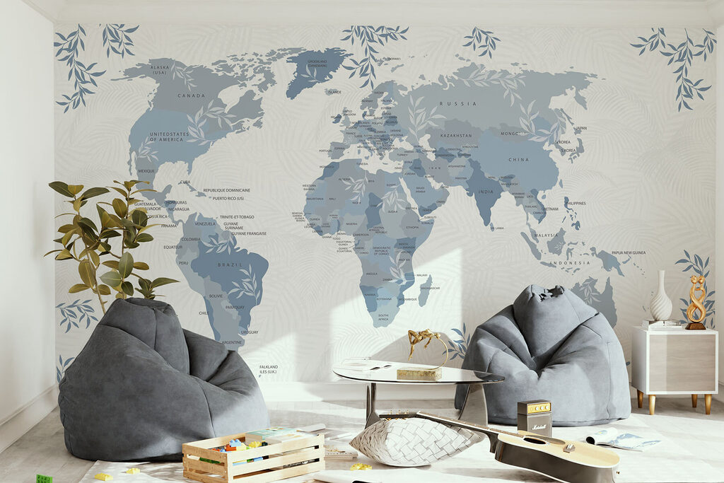 Mappa tra fronde leggere in un ambiente