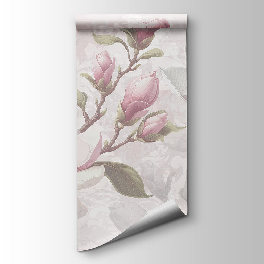 Magnolia rosa su grigio — vista del prodotto