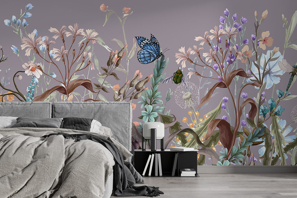 Steli fioriti e farfalla — ambiente 2
