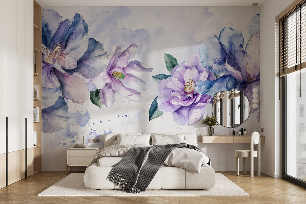 Fiori e colore sfumato in un ambiente