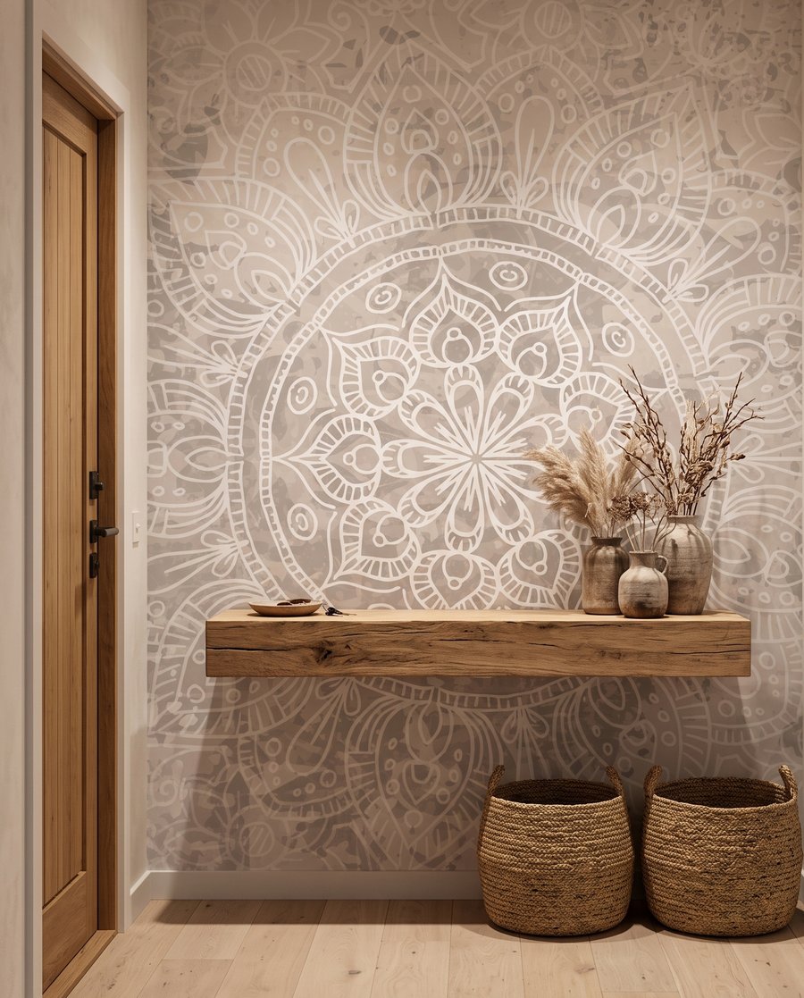 Mandala su fondo sbiadito — ambiente 4
