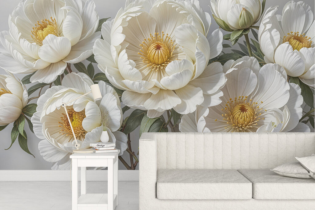 Fiori bianchi, cuori gialli — ambiente 4