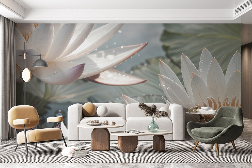 Loti con gocce lucenti — ambiente 5