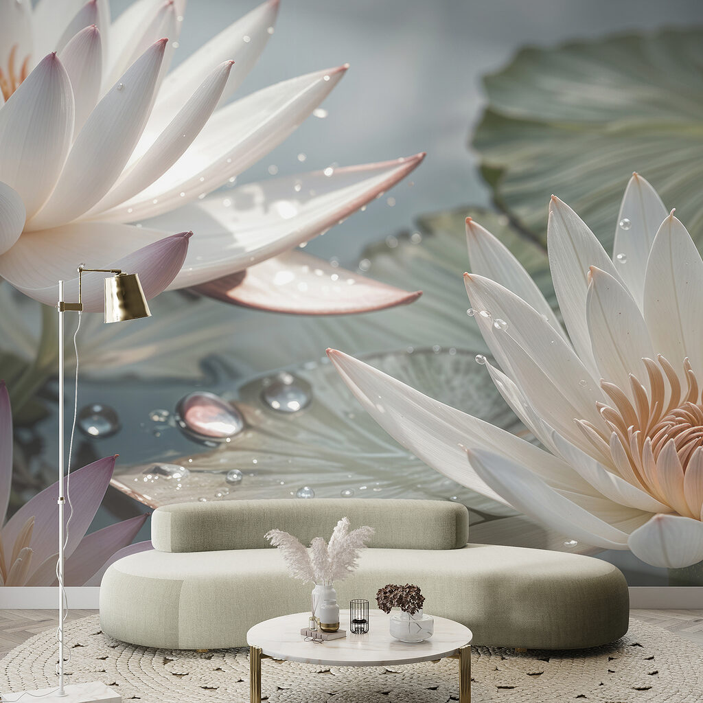 Loti con gocce lucenti — ambiente 6