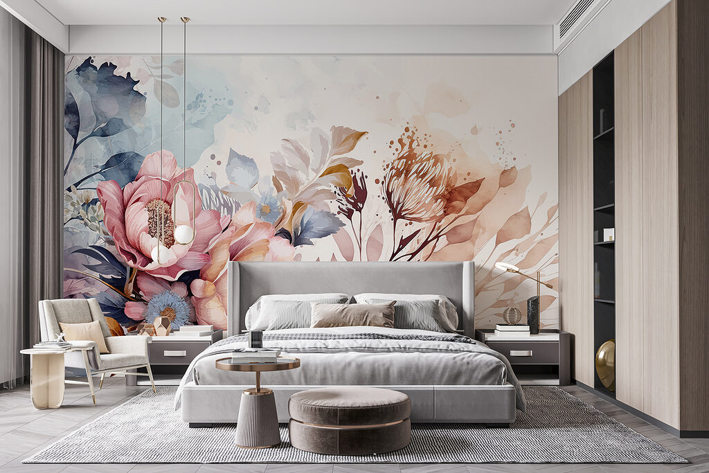 Fiori rosa in sfumature — ambiente 2