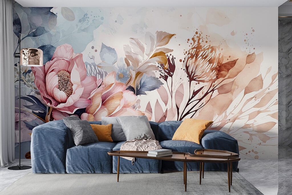 Fiori rosa in sfumature — ambiente 5