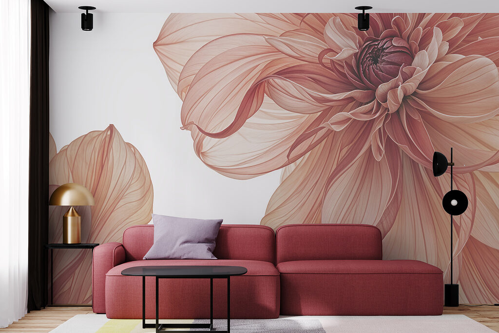 Fiore color salmone — ambiente 5